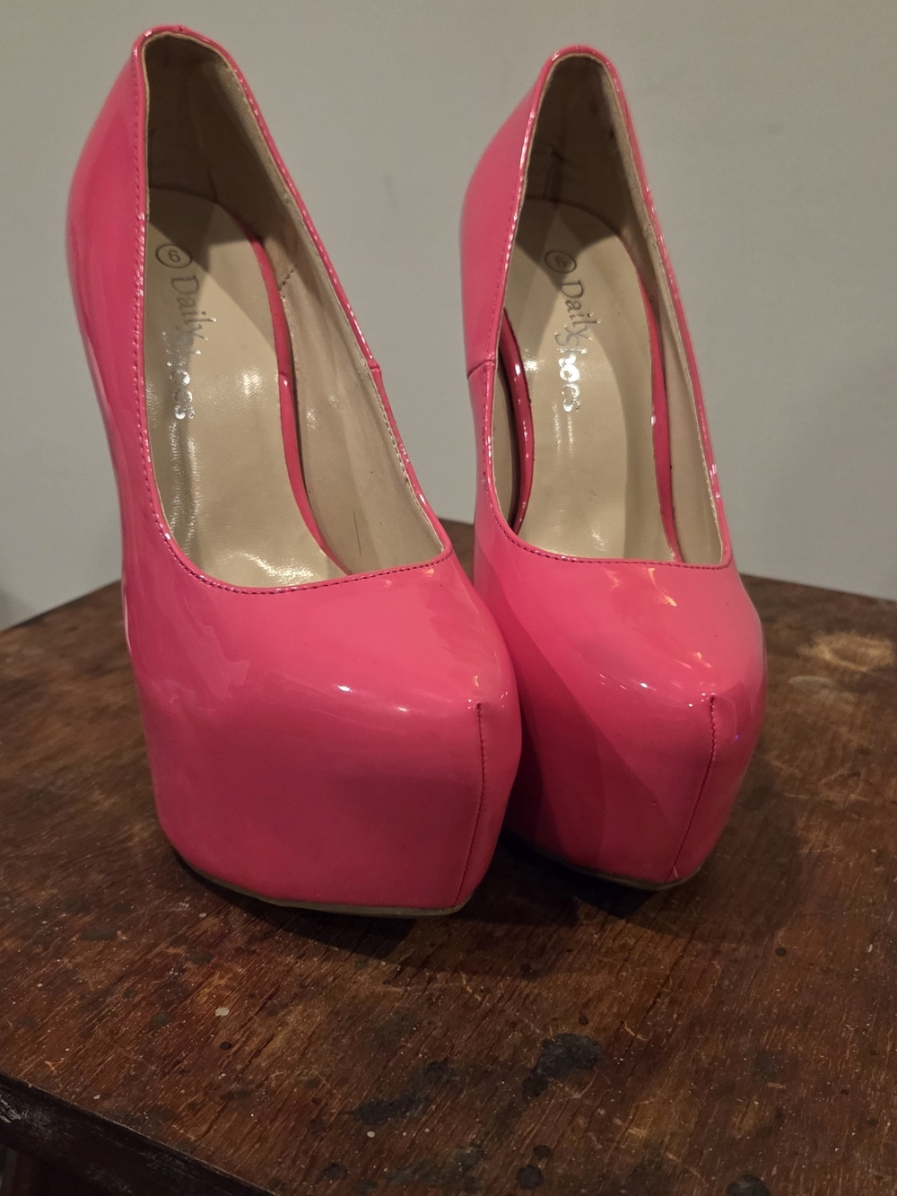 Pink Patent Platform Pumps - Party Looks